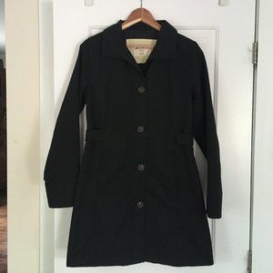 Eddie Bauer trench coat (black)